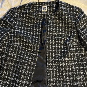 Anne Klein Tweed Jacket Women Size 14